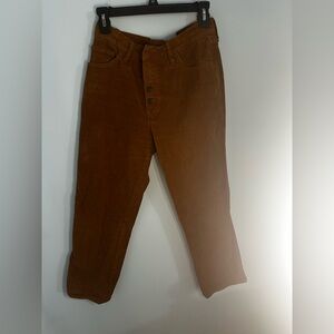 Lucky Brand Straight Mid Rise Jeans Size 8 Orange/Brown